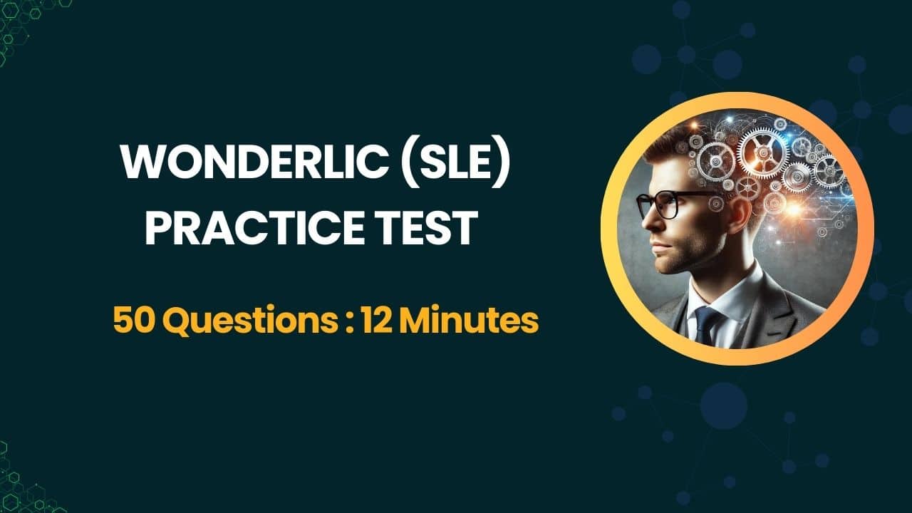 Wonderlic SLE Practice Test | Free 50 Questions, 12 Minutes