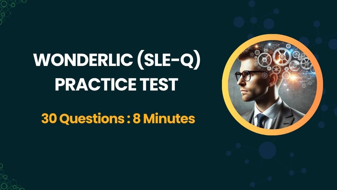 Wonderlic SLE-Q Practice Test | 30 Questions, 8 Minutes (Free)